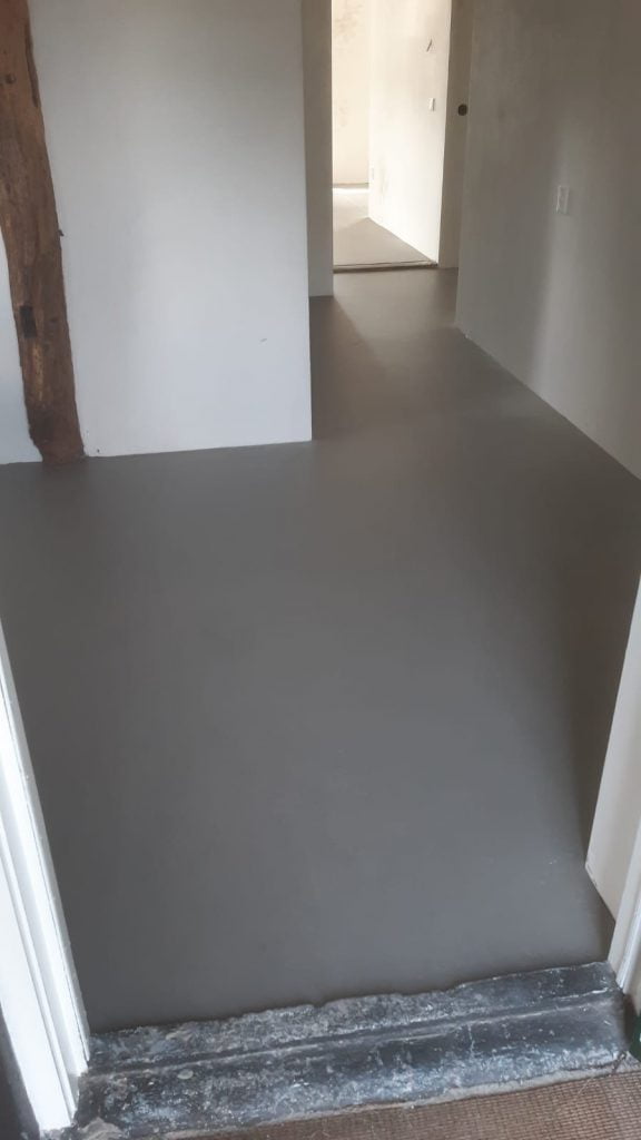 Marmoleum Concrete gelegd in Schoonebeek