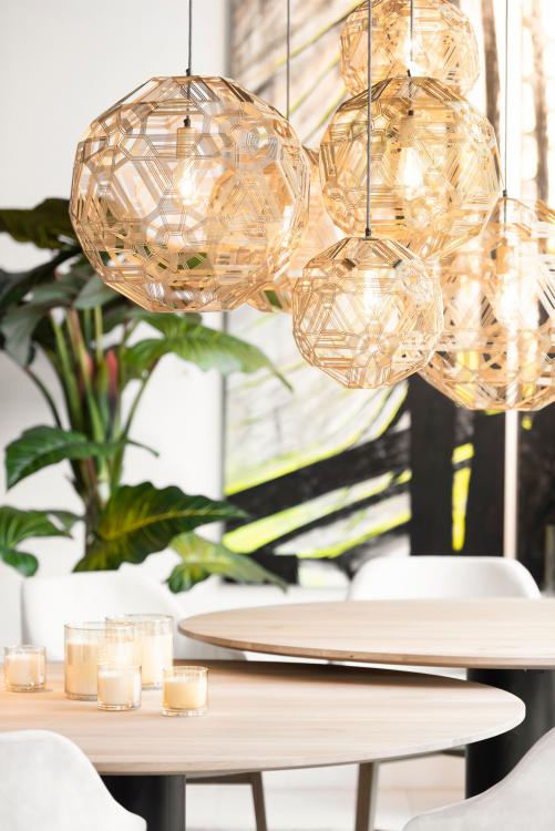 Eettafel 'Buddha' rond Passe Partout