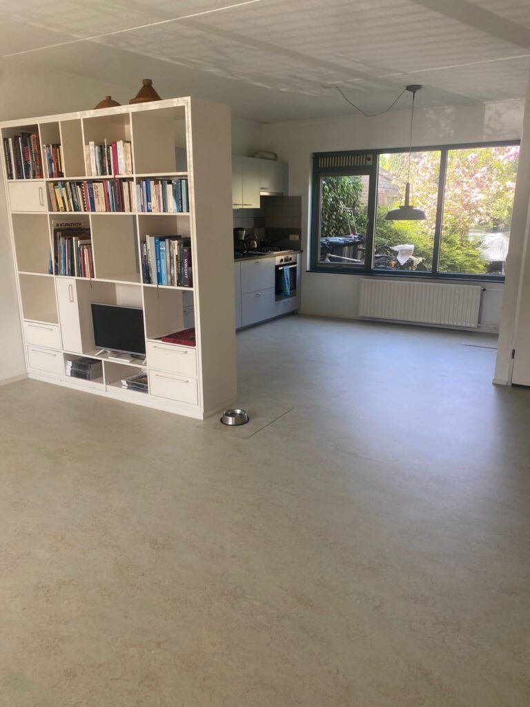 30 jaar oude marmoleum vloer vervangen door ?........................... juist, weer marmoleum