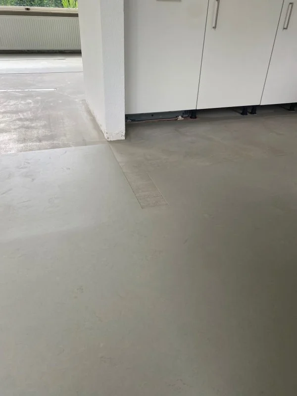Marmoleum Concrete 3724 gelegd in Oosterhesselen