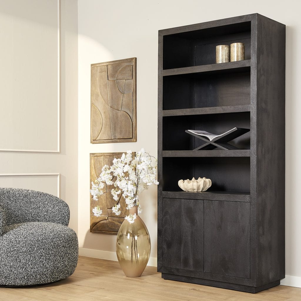 Boekenkast 'Brussel Black'