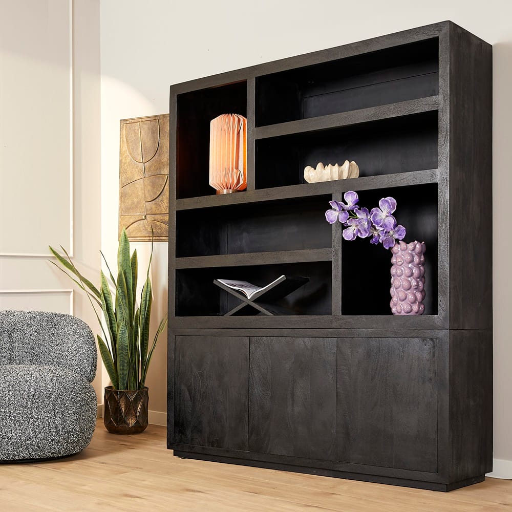 Vakkenkast 'Brussel Black' XL