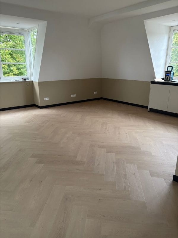 PVC visgraat gelegd in appartement te Dalen