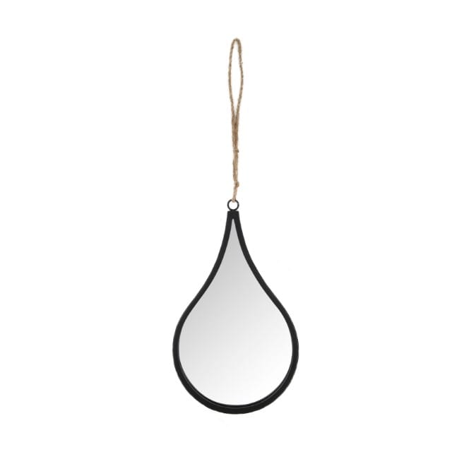 Spiegel Druppel zwart klein