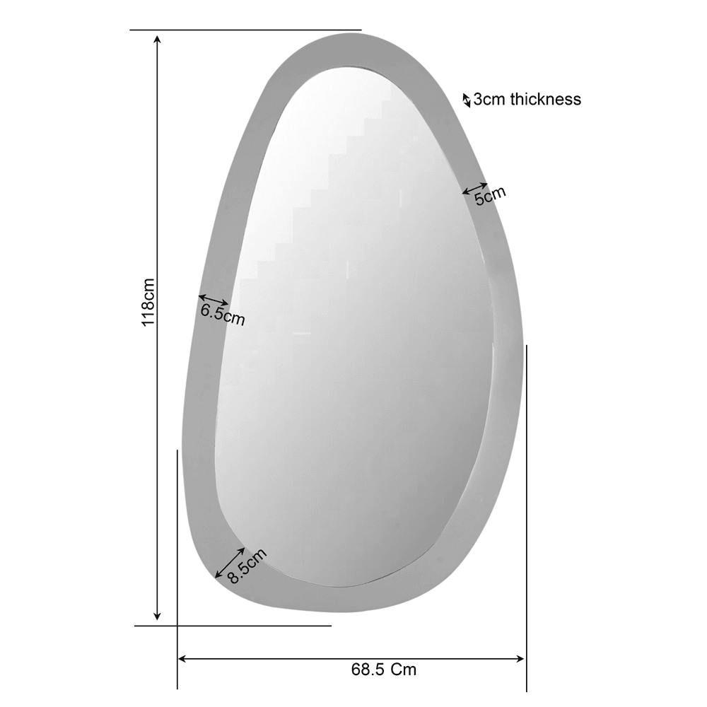 Spiegel Lou Sand - 70cm