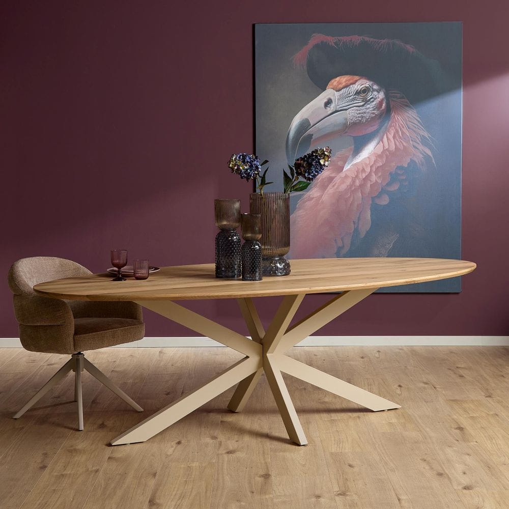 Eettafel 'Ferris' ovaal