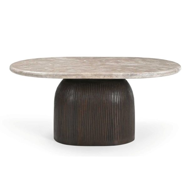 Salontafel "Noel bruin/marmer" 90