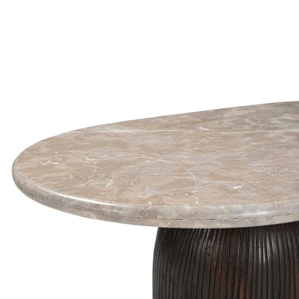 Salontafel "Noel bruin/marmer" 90